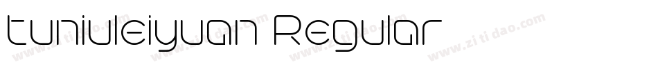 tuniuleiyuan Regular字体转换